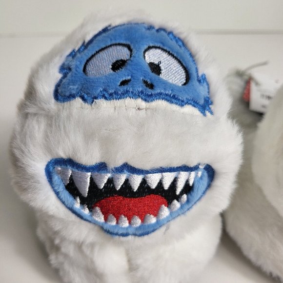 Rudolph Red Nosed Reindeer Slippers Abominable Snowman Sz 7/8 Christmas Toddler - Picture 3 of 16